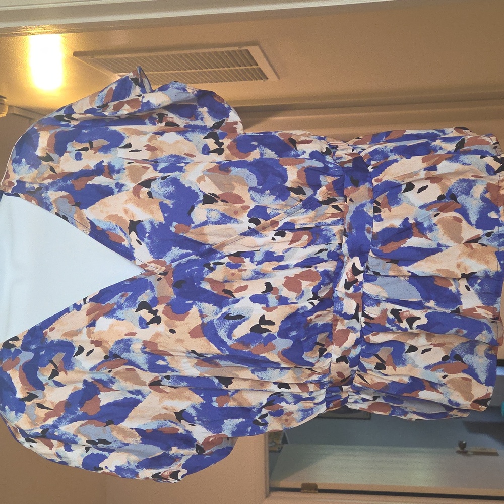 Petite Nine West Short Sleeve Peplum Top